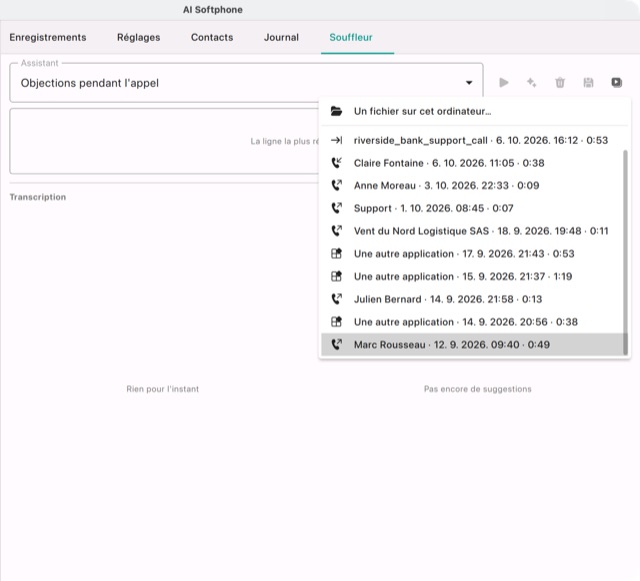 Répétition… : les conversations de la bibliothèque et un fichier sur cet ordinateur