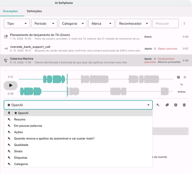 A lista pendente aberta: a transcrição da OpenAI e as redações da chamada